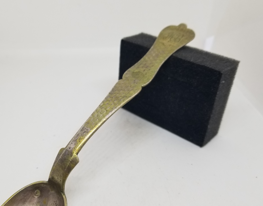 ABDÜLHAMİD HAN DÖNEMİ AZNAVUR İŞÇİLİKLİ TUĞRALI GÜMÜŞ KAŞIK