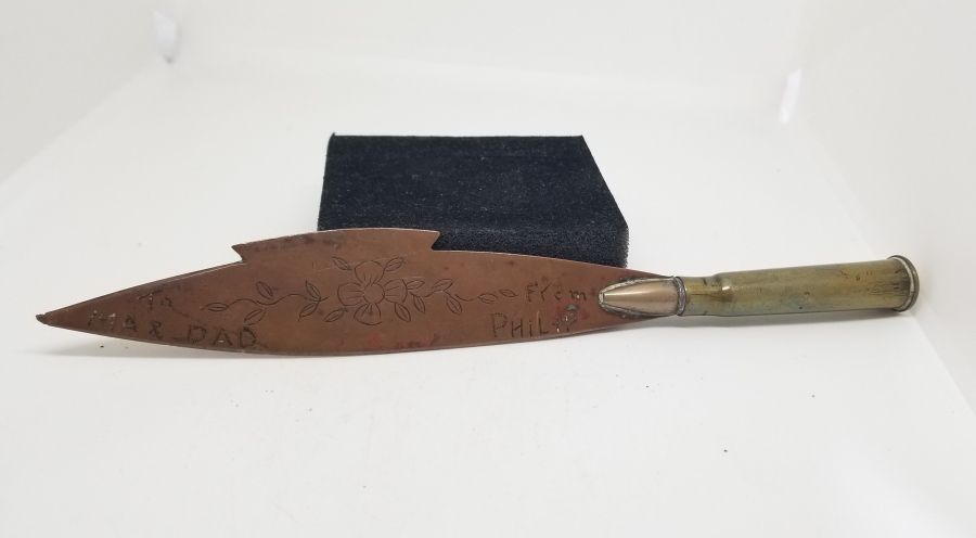 1. DÜNYA SAVAŞI DÖNEMİ BİR İNGİLİZ ASKERİN AİLESİ İÇİN YAPTIĞI ÇOK NADİR SİPER SANATI ZARF AÇACAĞI