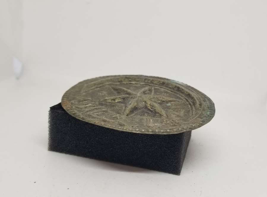 OSMANLI DÖNEMİ AY YILDIZLI VE OSMANLICA YAZILI DEV BOY ÇOK NADİR SÜVARİ AT ALINLIĞI