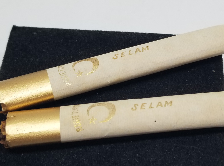 OSMANLI DÖNEMİ ALTIN VARAKLI KAĞITLI 2 ADET SİGARA