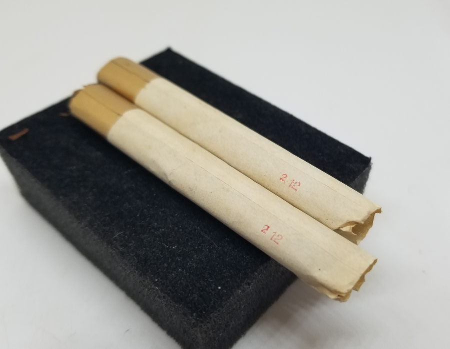 OSMANLI DÖNEMİ ALTIN VARAKLI KAĞITLI 2 ADET SİGARA