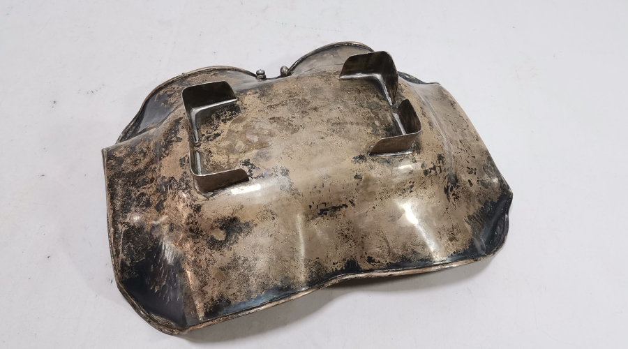 KABARTMA İŞÇİLİKLİ BÜYÜK BOY GÜMÜŞ MEYVELİK