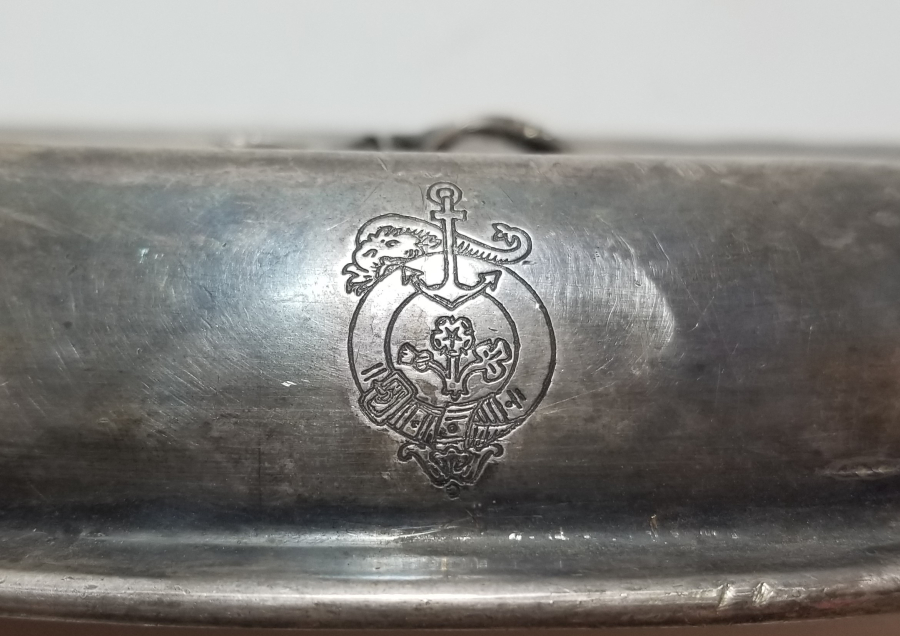 ÜZERİ OSMANLICA YAZILI VE DENİZ ÇIPALI NADİR SEFERTASI KAPAĞI