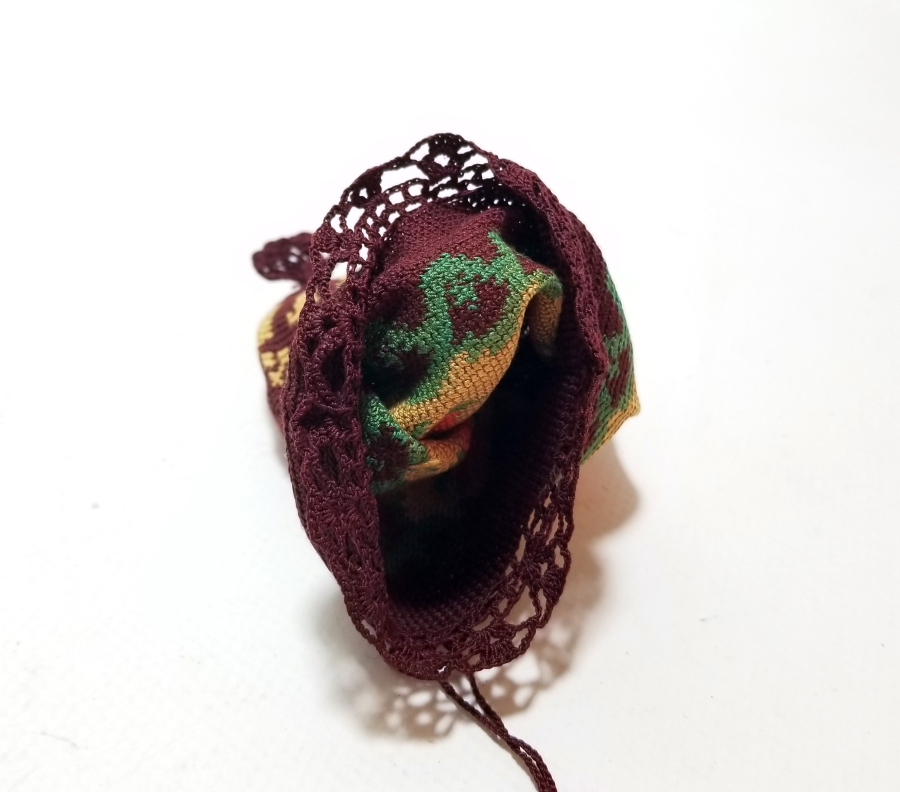 GÜMÜŞ SIRMALI VE KÖK BOYALI OSMANLI DÖNEMİ PARA KESESİ