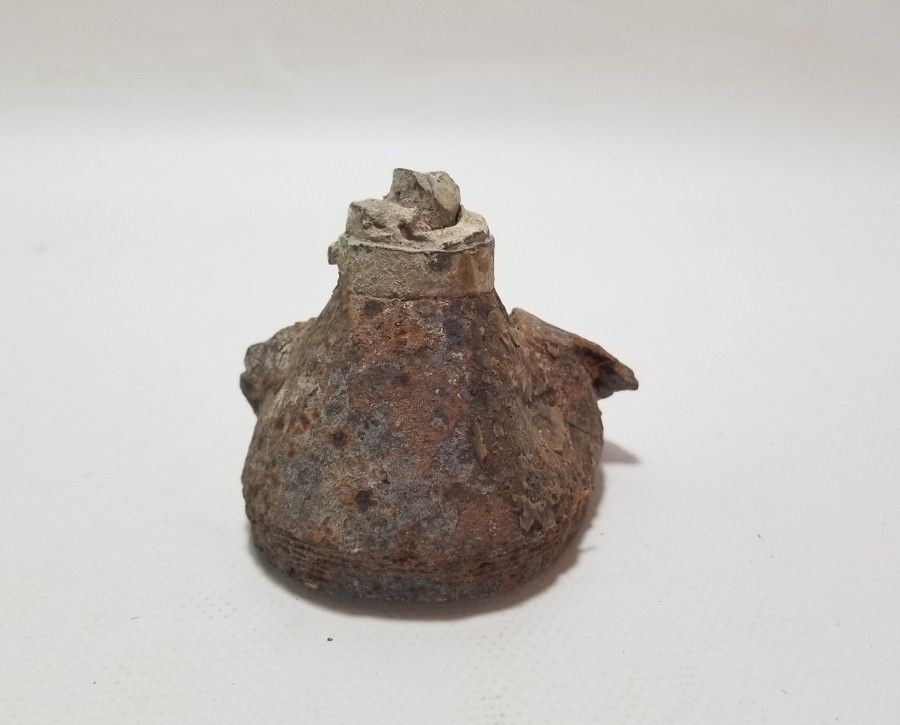 1. DÜNYA SAVAŞI DÖNEMİ NADİR TİPTE PATLAMIŞ FRANSIZ TOP MERMİSİ BAŞLIĞI