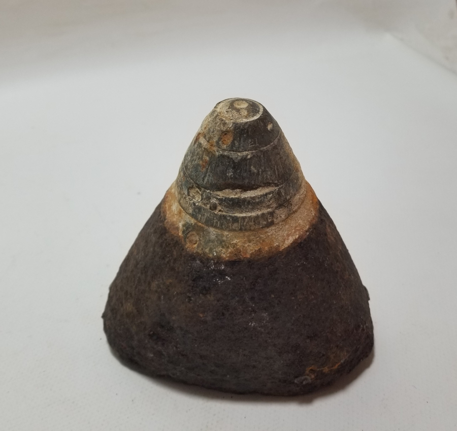 1. DÜNYA SAVAŞI DÖNEMİ NADİR TİPTE OSMANLI TOP MERMİSİ BAŞLIĞI