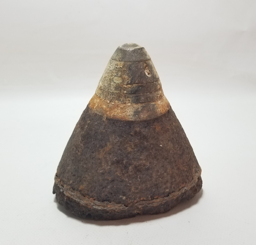 1. DÜNYA SAVAŞI DÖNEMİ NADİR TİPTE OSMANLI TOP MERMİSİ BAŞLIĞI