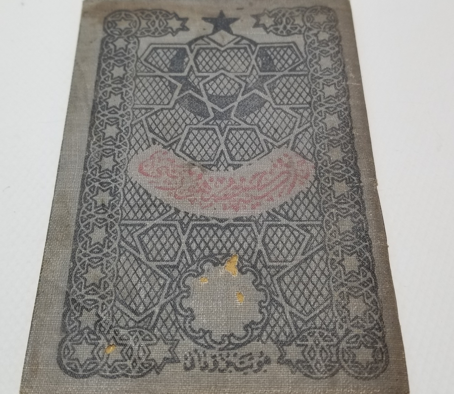 CUMHURİYET BAŞLARI OSMANLICA YAZILI KAFA KAĞIDI - NÜFUS CÜZDANI