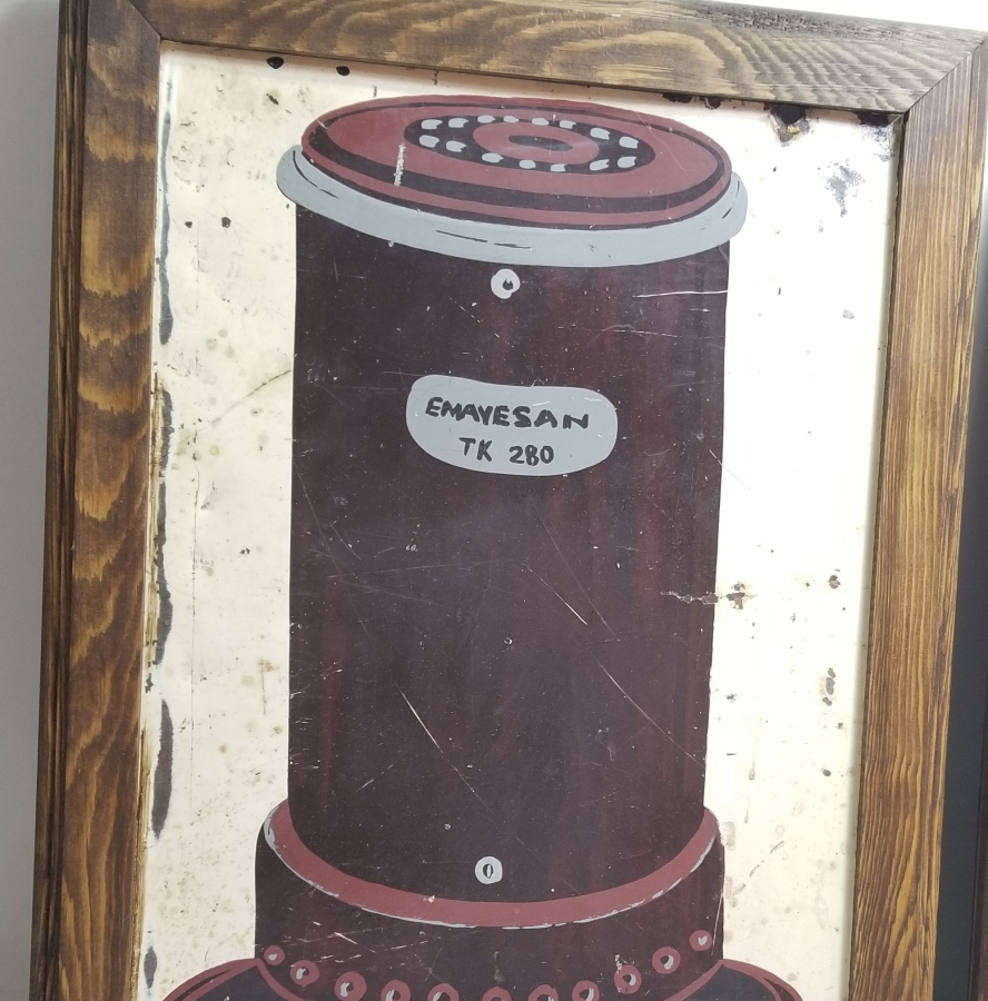 2 ADET ANTİKA EL BOYAMA EMAYESAN REKLAM TABELASI