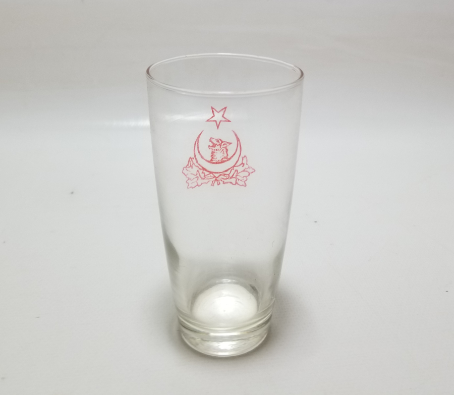 CUMHURİYET BAŞLARI ÇOK NADİR ÜZERİ BOZKURT VE AY YILDIZLI BARDAK