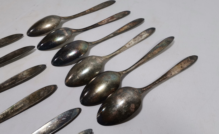 GÜMÜŞ KAPLAMA ANTİKA ÇATAL - KAŞIK SETİ