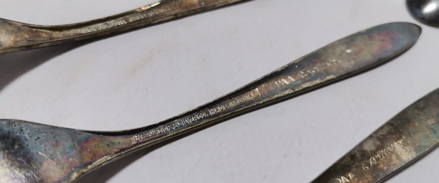 GÜMÜŞ KAPLAMA ANTİKA ÇATAL - KAŞIK SETİ