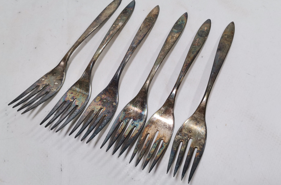 GÜMÜŞ KAPLAMA ANTİKA ÇATAL - KAŞIK SETİ