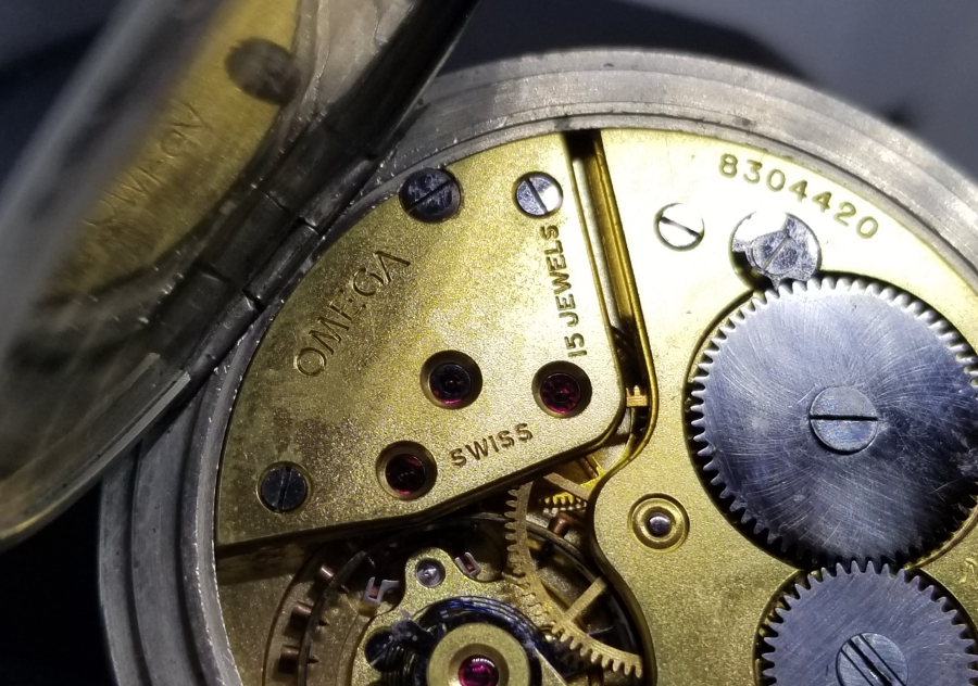 KURMALI ANTİKA OMEGA CEP SAATİ