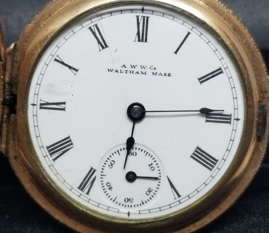 WALTHAM MARKA ALTIN KAPLAMA KURMALI AMERİKAN CEP SAATİ