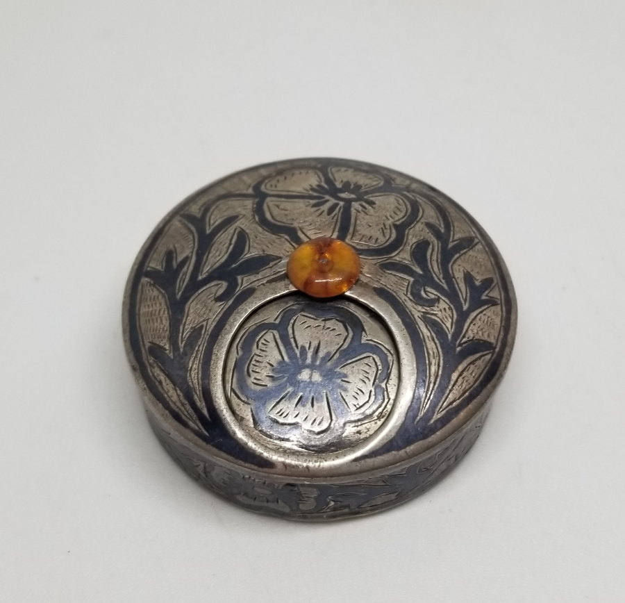 OSMANLI DÖNEMİ GÜMÜŞ ENFİYE KUTUSU