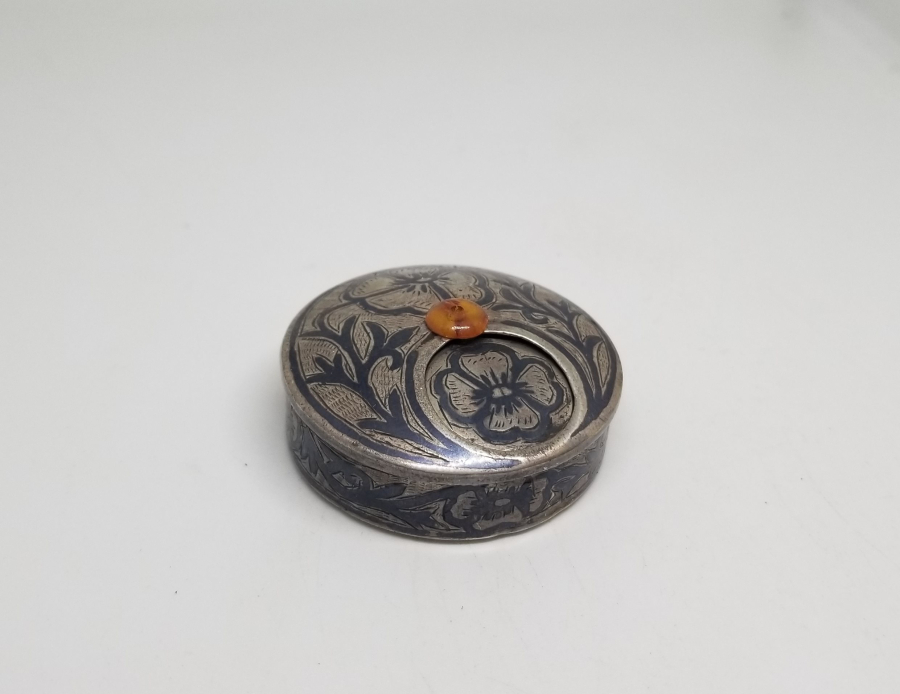 OSMANLI DÖNEMİ GÜMÜŞ ENFİYE KUTUSU