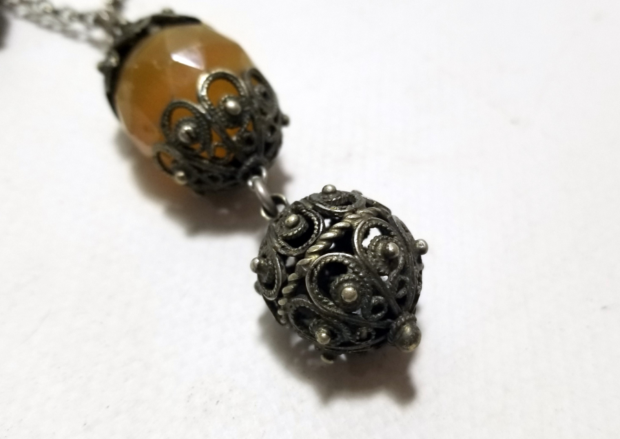 OSMANLI DÖNEMİ ÖZEL DİZAYN BÜYÜK TELKARİ İŞÇİLİKLİ GERDANLIK