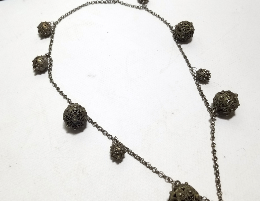 OSMANLI DÖNEMİ ÖZEL DİZAYN BÜYÜK TELKARİ İŞÇİLİKLİ GERDANLIK