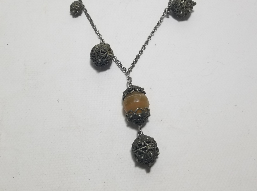 OSMANLI DÖNEMİ ÖZEL DİZAYN BÜYÜK TELKARİ İŞÇİLİKLİ GERDANLIK