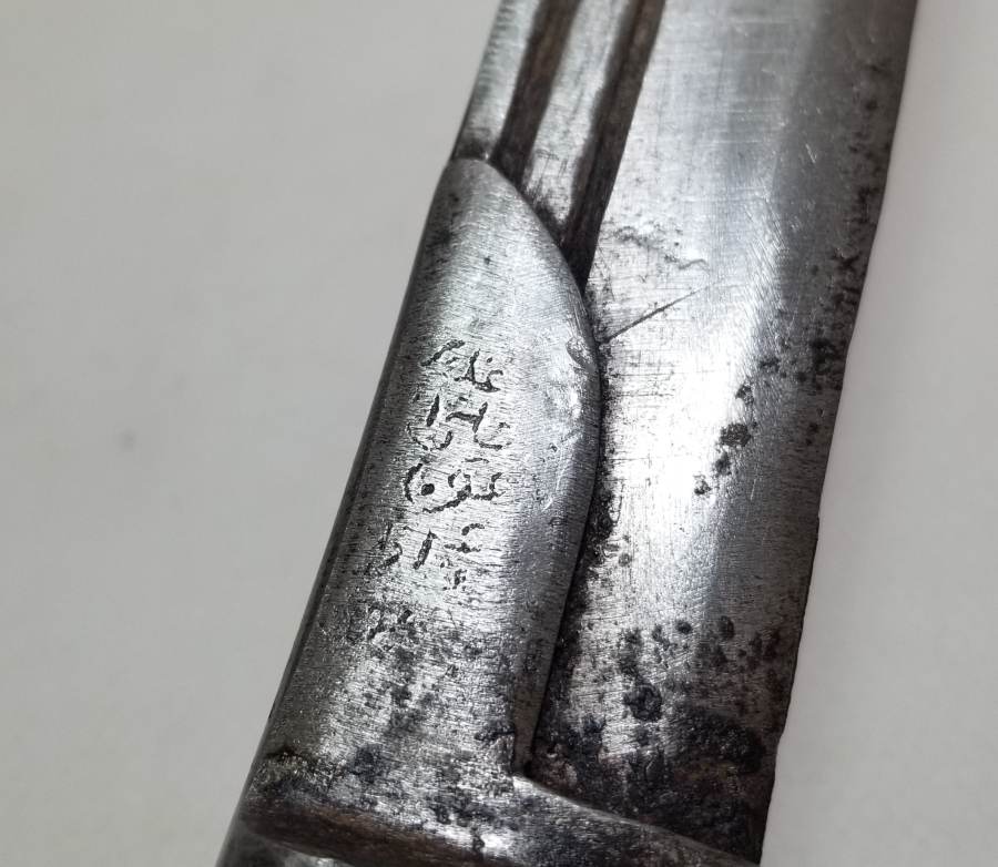 ÜZERİ USTA DAMGALI VE OSMANLICA YAZILI KARADENİZ KOLTUKALTI KAMASI