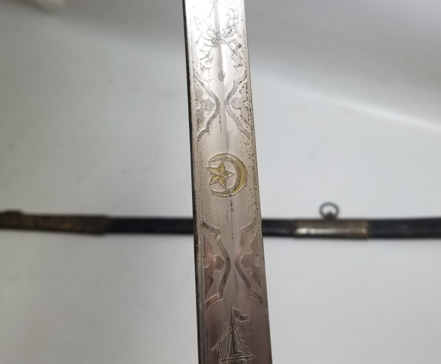 KEMİK SAPLI ÇOK NADİR OSMANLI DENİZCİ PAŞA KILICI