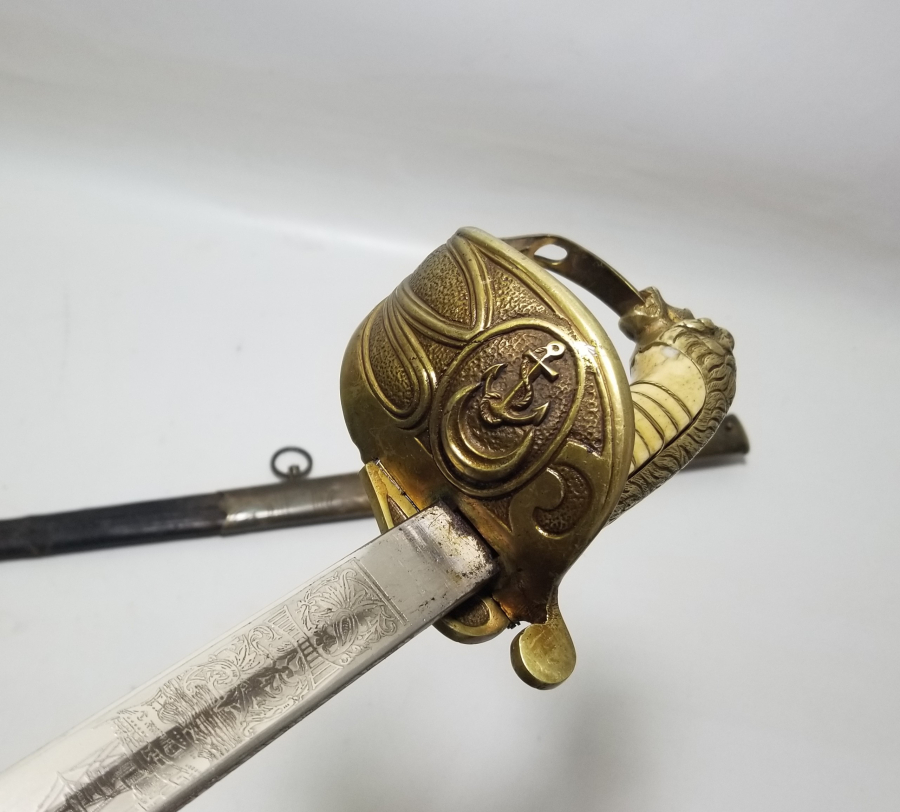 KEMİK SAPLI ÇOK NADİR OSMANLI DENİZCİ PAŞA KILICI