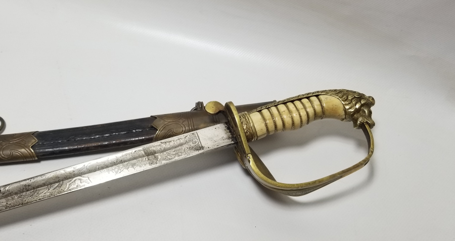 KEMİK SAPLI ÇOK NADİR OSMANLI DENİZCİ PAŞA KILICI