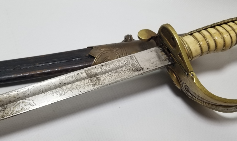 KEMİK SAPLI ÇOK NADİR OSMANLI DENİZCİ PAŞA KILICI