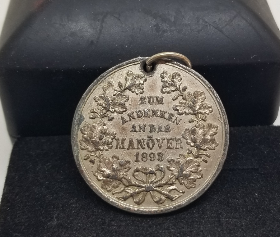 1893 YILI ASKERİ TATBİKAT HATIRASI MADALYON