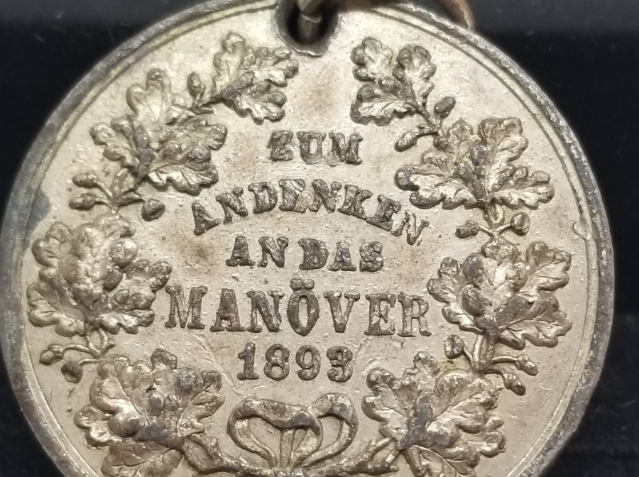 1893 YILI ASKERİ TATBİKAT HATIRASI MADALYON