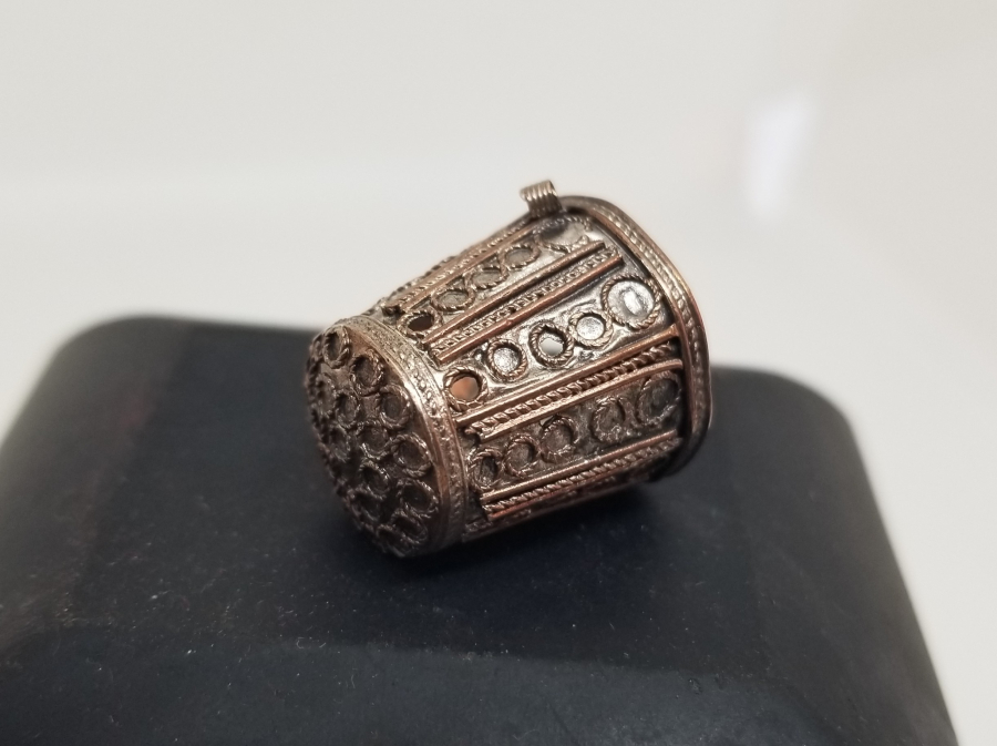 GÜHERZE İŞÇİLİKLİ OSMANLI DÖNEMİ GÜMÜŞ TERZİ YÜKSÜĞÜ