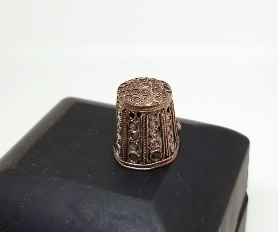 GÜHERZE İŞÇİLİKLİ OSMANLI DÖNEMİ GÜMÜŞ TERZİ YÜKSÜĞÜ