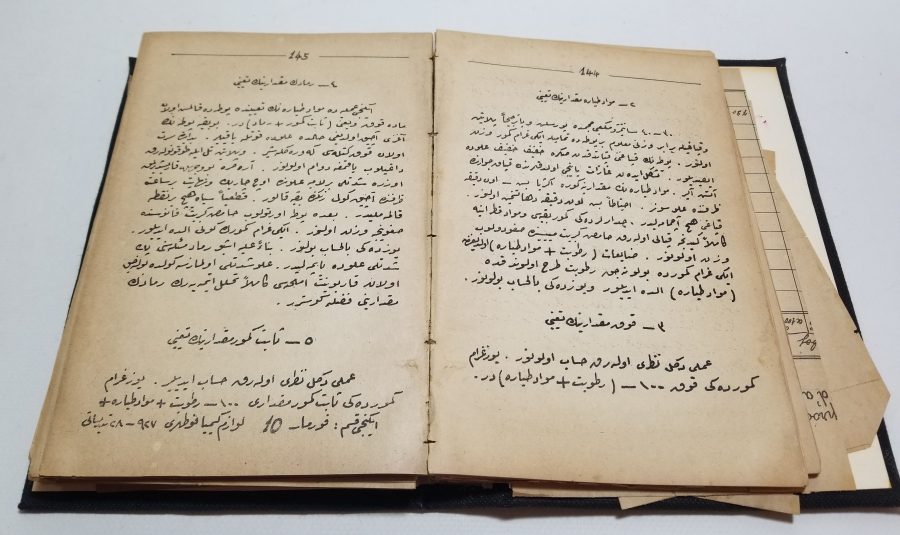 1928 YILI KİMYA DERSLERİ KONULU OSMANLICA KİTAP