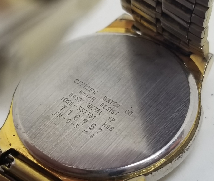 CITIZEN MARKA ALTIN KAPLAMA KOL SAATİ