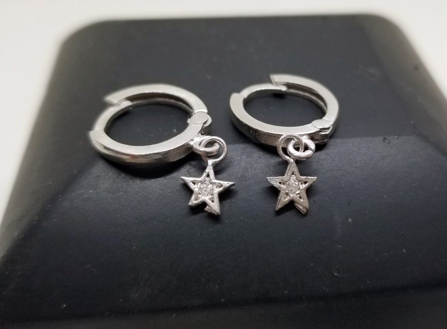 PIRLANTA TAŞLI ÖZEL YAPIM KÜPE