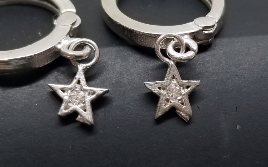 PIRLANTA TAŞLI ÖZEL YAPIM KÜPE