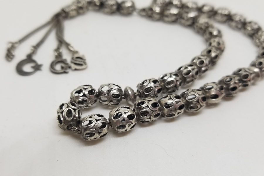 ÖZEL YAPIM GÜMÜŞ TESPİH