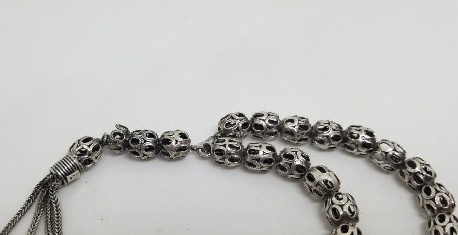 ÖZEL YAPIM GÜMÜŞ TESPİH