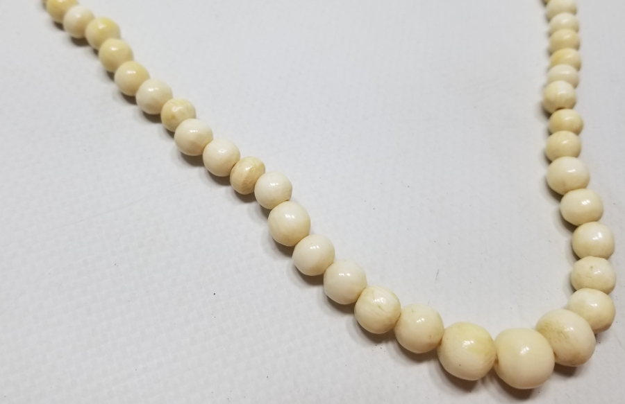 BÜYÜK BOY OSMANLI DÖNEMİ FİLDİŞİ GERDANLIK