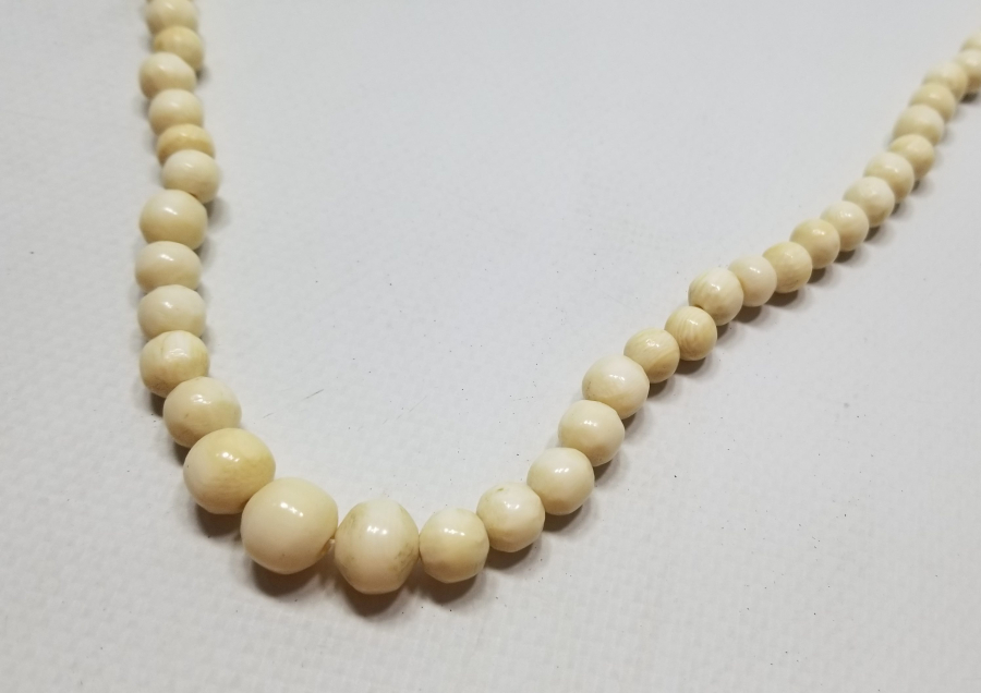 BÜYÜK BOY OSMANLI DÖNEMİ FİLDİŞİ GERDANLIK