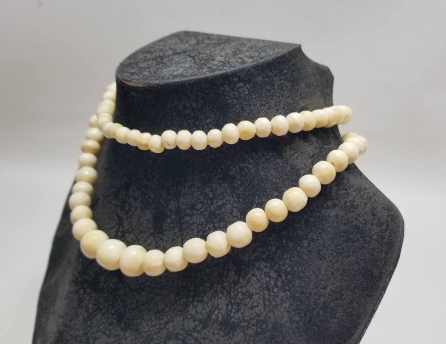 BÜYÜK BOY OSMANLI DÖNEMİ FİLDİŞİ GERDANLIK