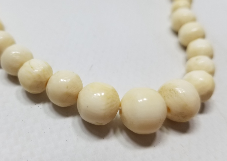 BÜYÜK BOY OSMANLI DÖNEMİ FİLDİŞİ GERDANLIK