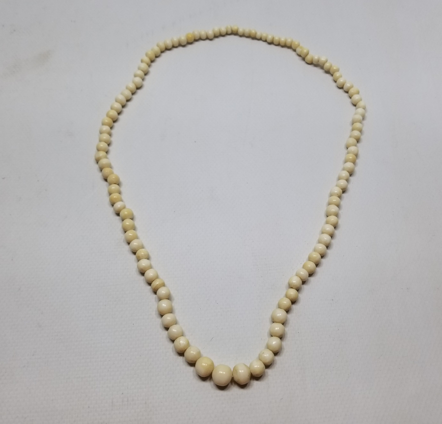 BÜYÜK BOY OSMANLI DÖNEMİ FİLDİŞİ GERDANLIK