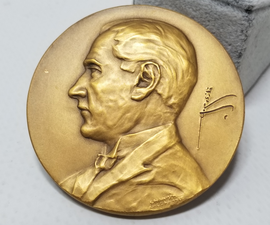 OSMANLICA GAZİ MUSTAFA KEMAL İMZALI BÜYÜK BOY ATATÜRK MADALYON