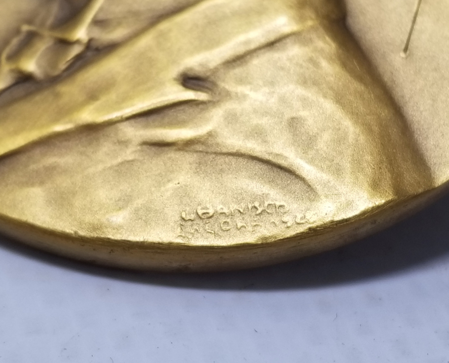 OSMANLICA GAZİ MUSTAFA KEMAL İMZALI BÜYÜK BOY ATATÜRK MADALYON