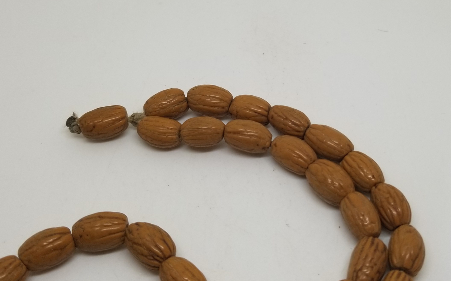 OSMANLI DÖNEMİ ZEYTİN ÇEKİRDEĞİNDEN YAPILMIŞ 33LÜ TESPİH