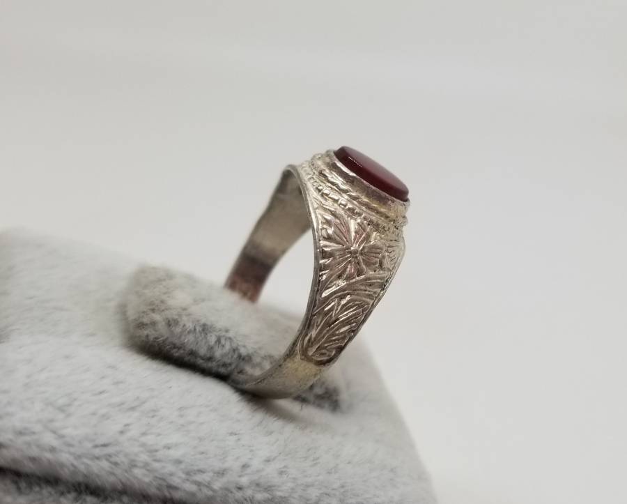 KABARTMA İŞÇİLİKLİ VE HAC HATIRASI GÜMÜŞ YÜZÜK