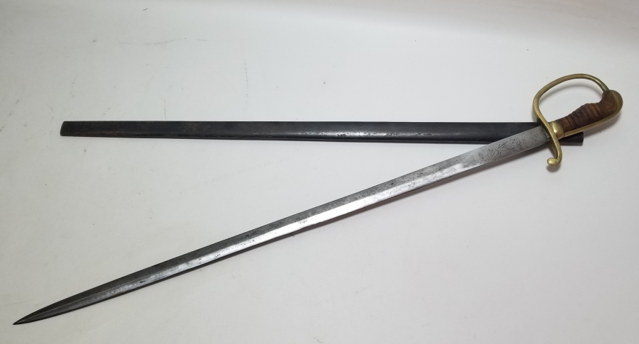 OSMANLI DÖNEMİ ALLAH BİZİMLE YAZILI NADİR BOYDA TOPÇU KILICI - TOPÇU SUBAYI'NIN SON SAVUNMA KILICI