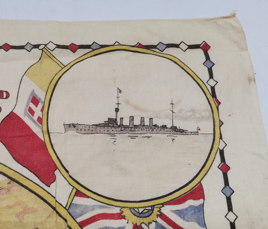 1. DÜNYA SAVAŞI DÖNEMİ ÇOK NADİR AVUSTRALYA VE YENİ ZELANDA HATIRA İPEK MENDİL